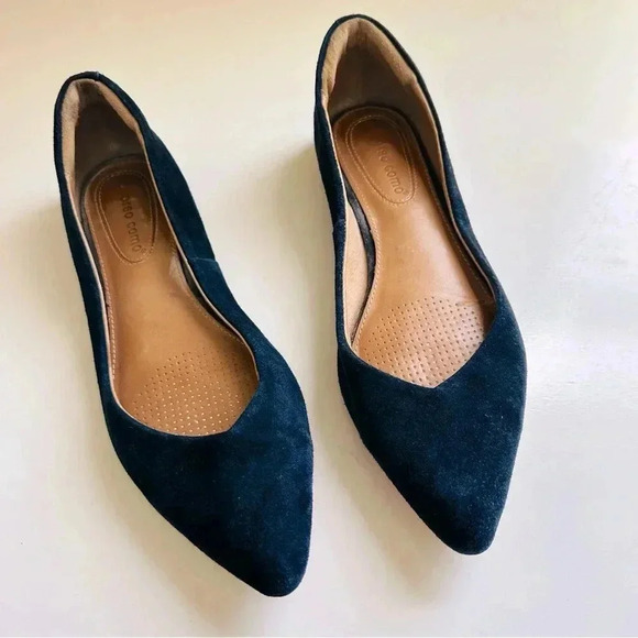 Corso Como Navy Blue Flats - Picture 1 of 8